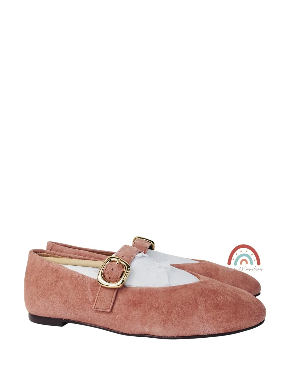 New! Madewell The Remy Mary Jane Flat in Leather Suede Rosy Mauve 7.5 - Picture 3 of 16